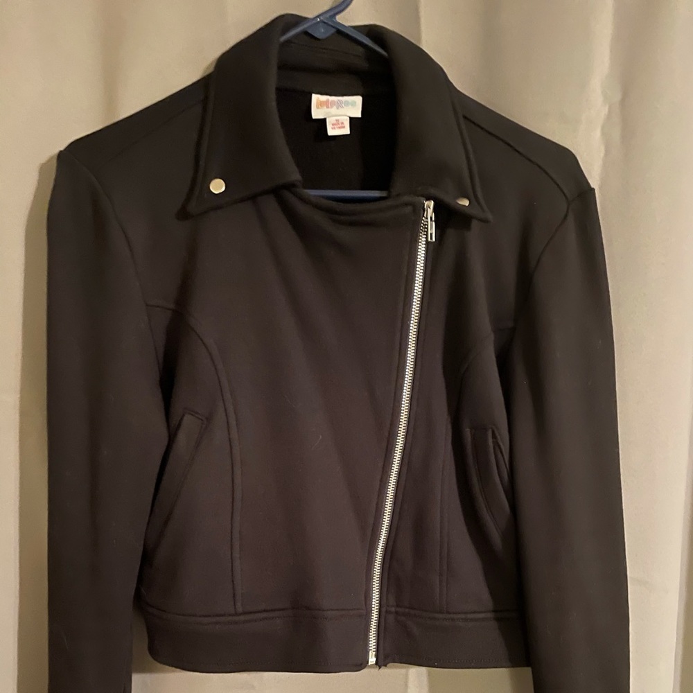 Lularoe Black Bomber Jacket